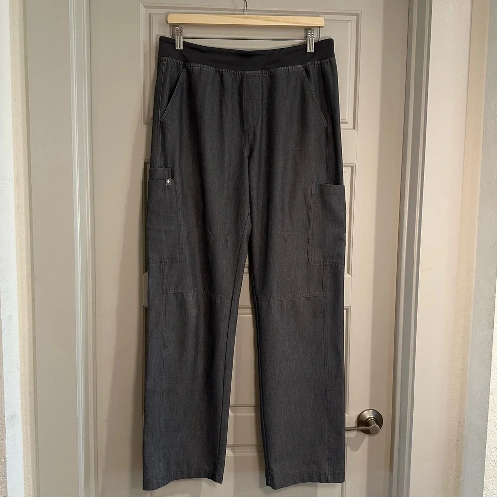 FIGS Axim Cargo Scrub Pants Graphite Mens‎ Size Medium